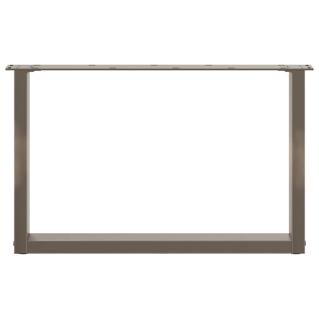 Salontafelpoten U-Vormig Staal Naturel 2 70 x (42-43) cm