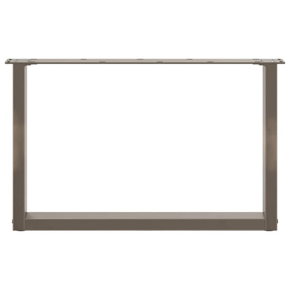 Salontafelpoten U-Vormig Staal Naturel 2 70 x (42-43) cm