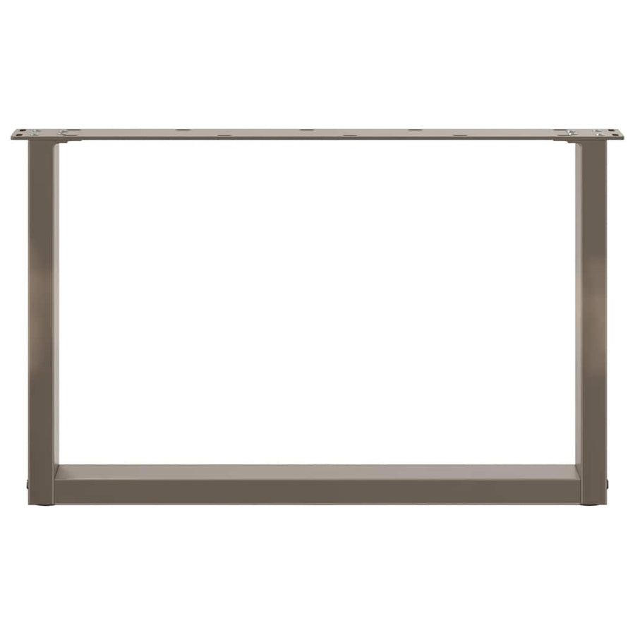Salontafelpoten U-Vormig Staal Naturel 2 70 x (42-43) cm