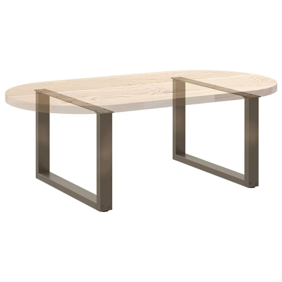 Salontafelpoten U-Vormig Staal Naturel 2 70 x (42-43) cm