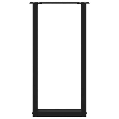 Salontafelpoten 2 st U-vormig 28x(72-73) cm staal zwart