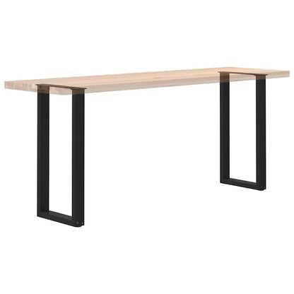 Salontafelpoten 2 st U-vormig 28x(72-73) cm staal zwart