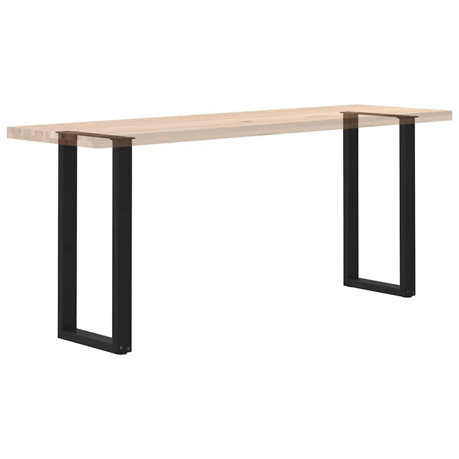 Salontafelpoten 2 st U-vormig 28x(72-73) cm staal zwart