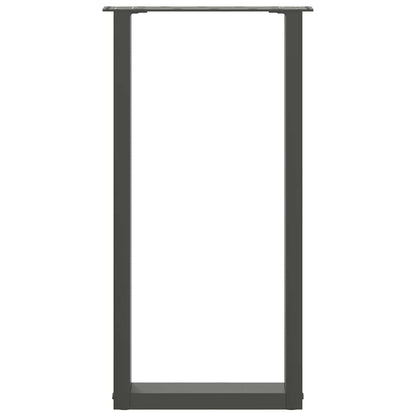 Salontafelpoten 2 st U-vormig 28x(72-73) cm staal antraciet