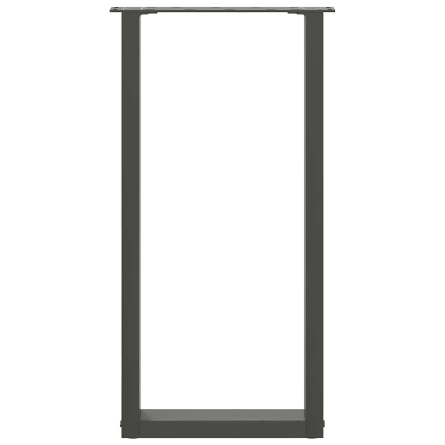Salontafelpoten 2 st U-vormig 28x(72-73) cm staal antraciet