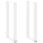 Tafelpoten U-vormig 38x72-73 cm staal wit 2 stuks