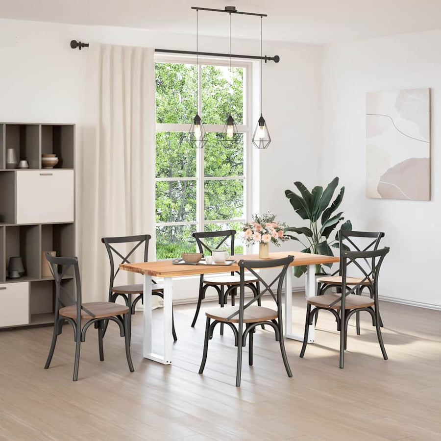 Salontafelpoten 2 st U-vormig 38x(72-73) cm staal wit