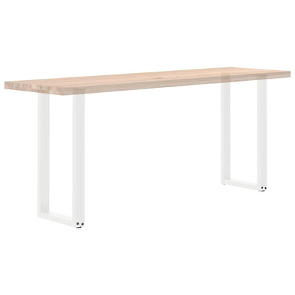 Salontafelpoten 2 st U-vormig 38x(72-73) cm staal wit