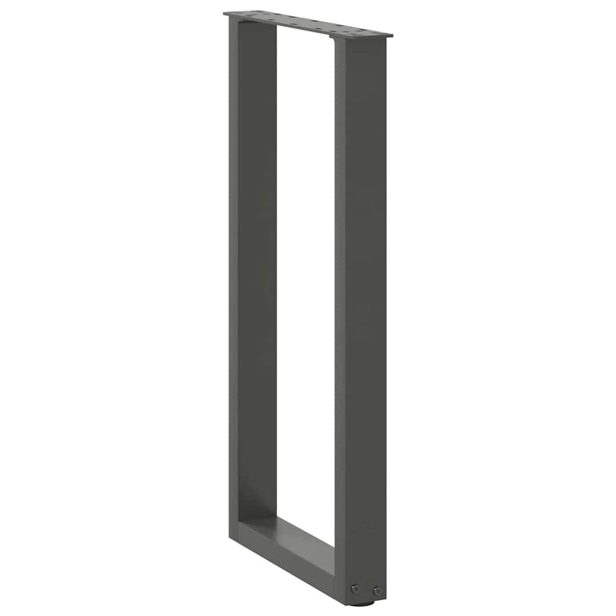 Salontafelpoten 2 st U-vormig 38x(72-73) cm staal antraciet