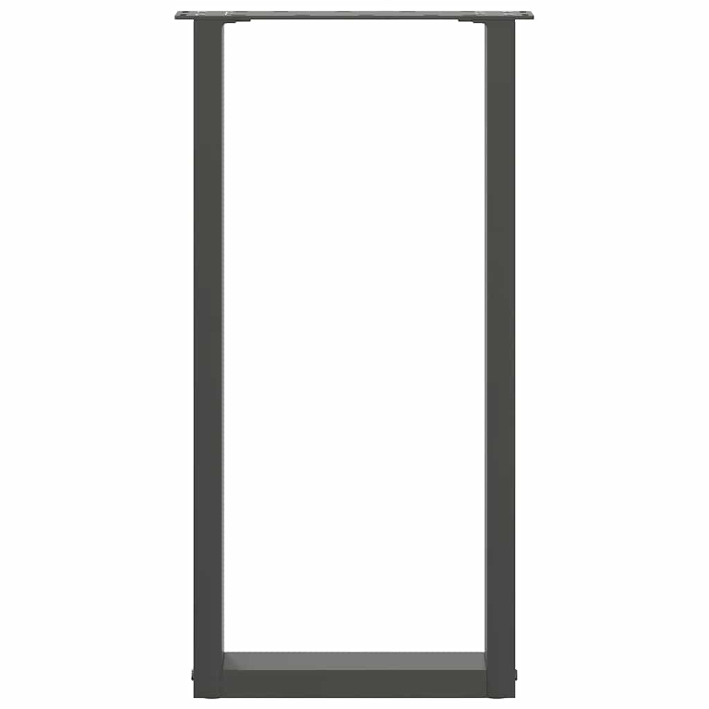 Salontafelpoten 2 st U-vormig 38x(72-73) cm staal antraciet
