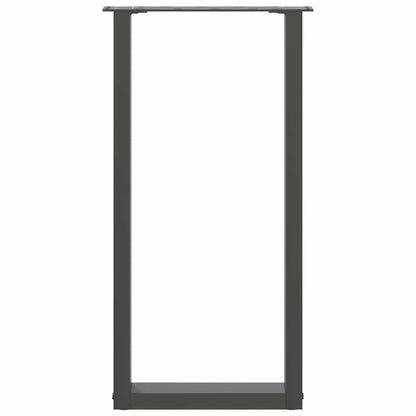 Salontafelpoten 2 st U-vormig 38x(72-73) cm staal antraciet