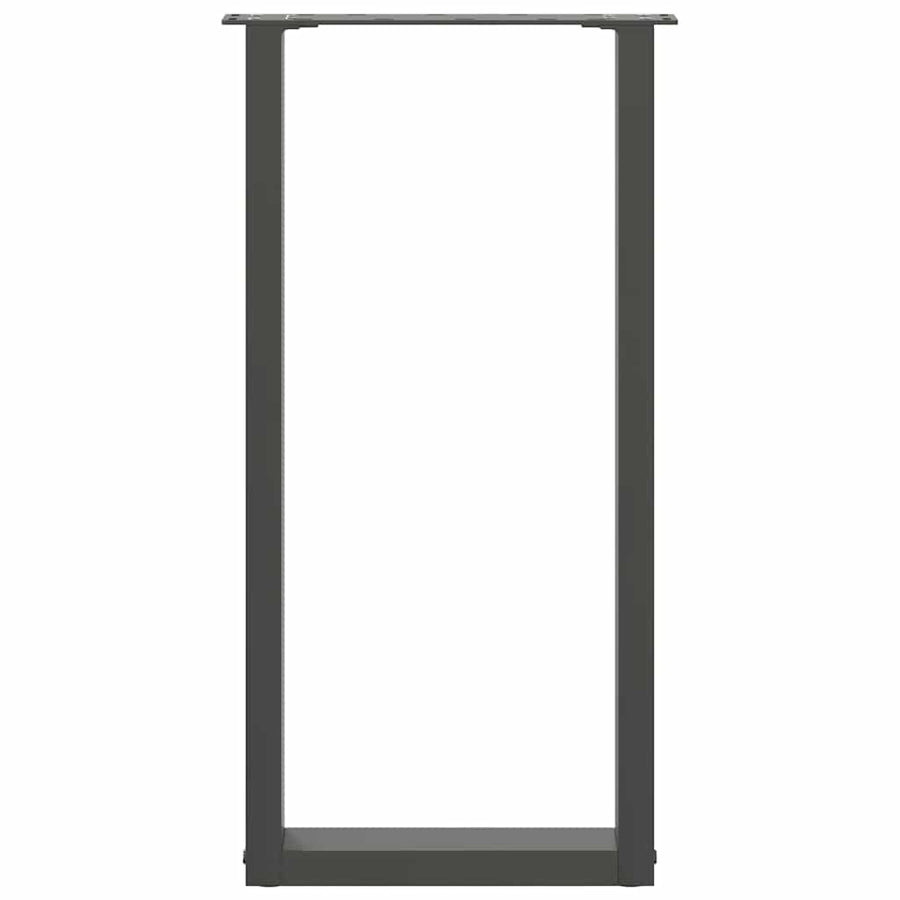 Salontafelpoten 2 st U-vormig 38x(72-73) cm staal antraciet