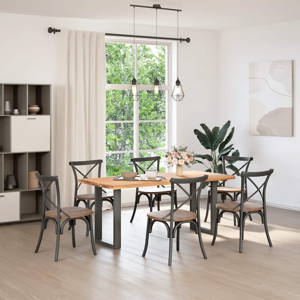 Salontafelpoten 2 st U-vormig 50x(72-73) cm staal antraciet