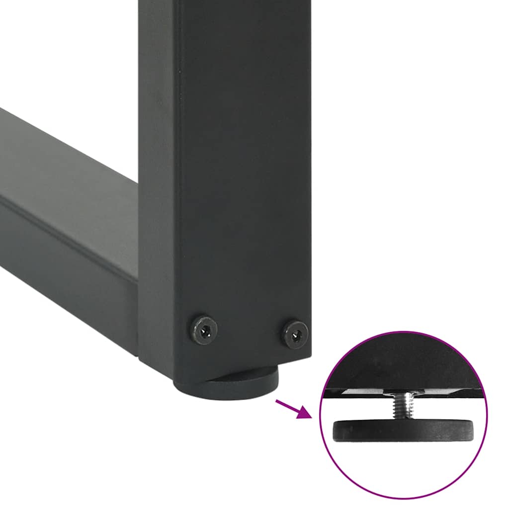 Salontafelpoten 2 st U-vormig 50x(72-73) cm staal antraciet