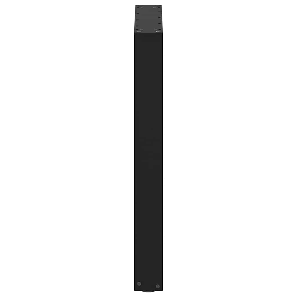 Eettafelpoten 2 st U-vormig 60x(72-73) cm staal zwart