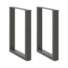 Dining table legs 2 pcs U-shaped 60x(72-73) cm steel anthracite