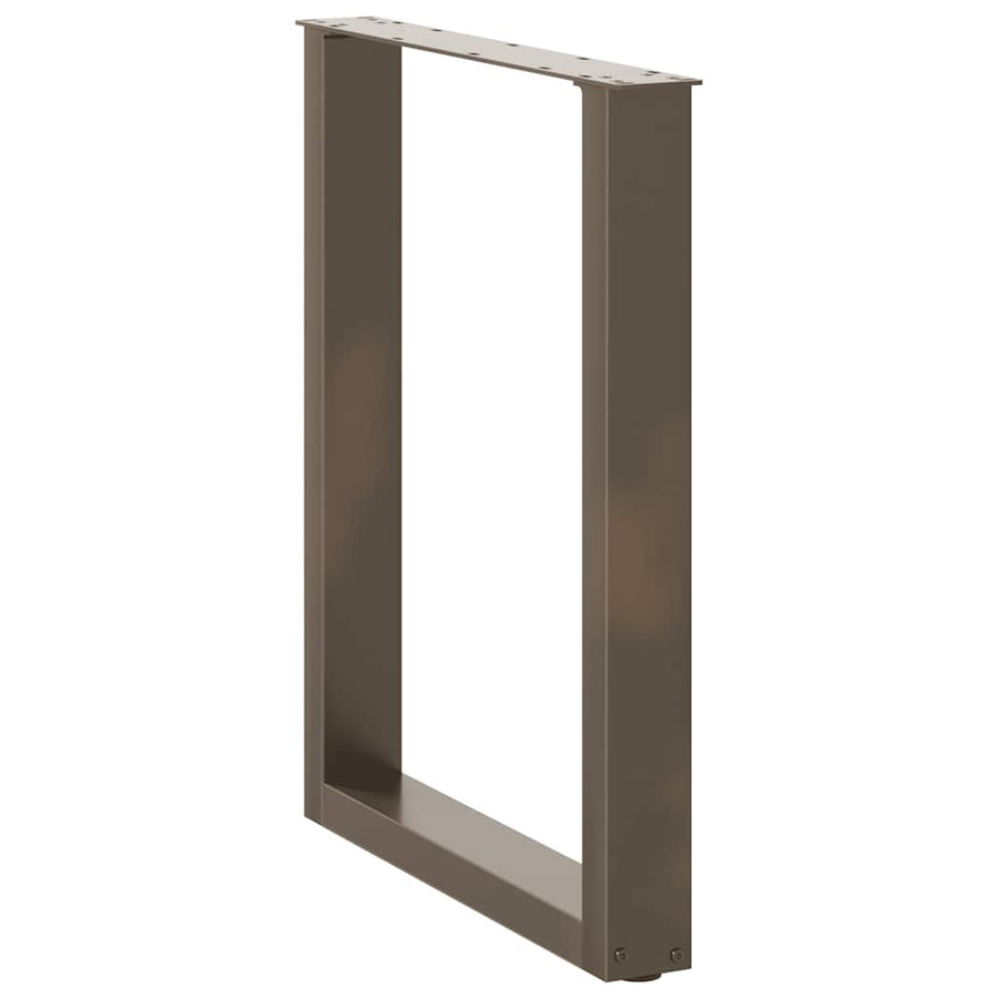 Eettafelpoten U-Vormig Staal Naturel 2 60 x (72-73) cm