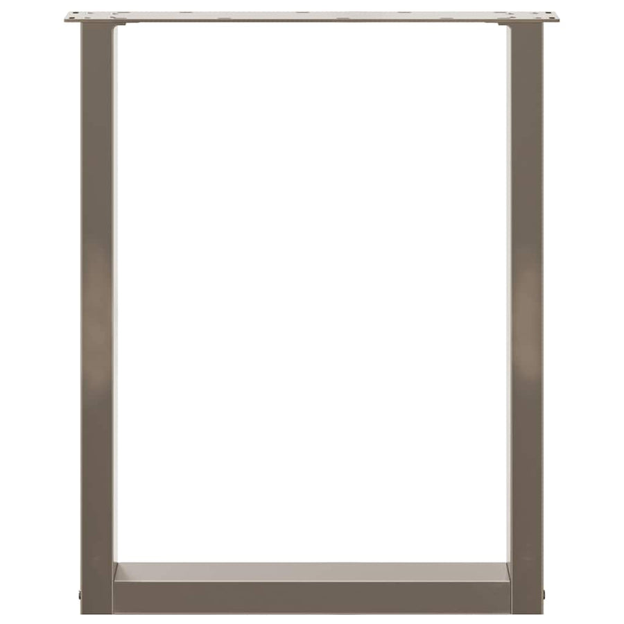 Eettafelpoten U-Vormig Staal Naturel 2 60 x (72-73) cm
