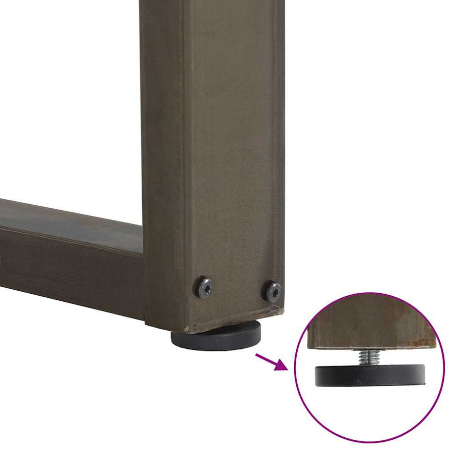 Eettafelpoten U-Vormig Staal Naturel 2 60 x (72-73) cm
