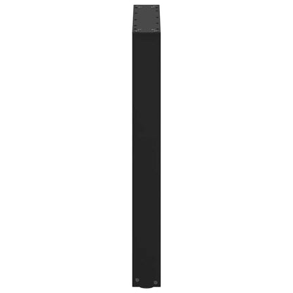 Salontafelpoten 2 st U-vormig 70x(72-73) cm staal zwart