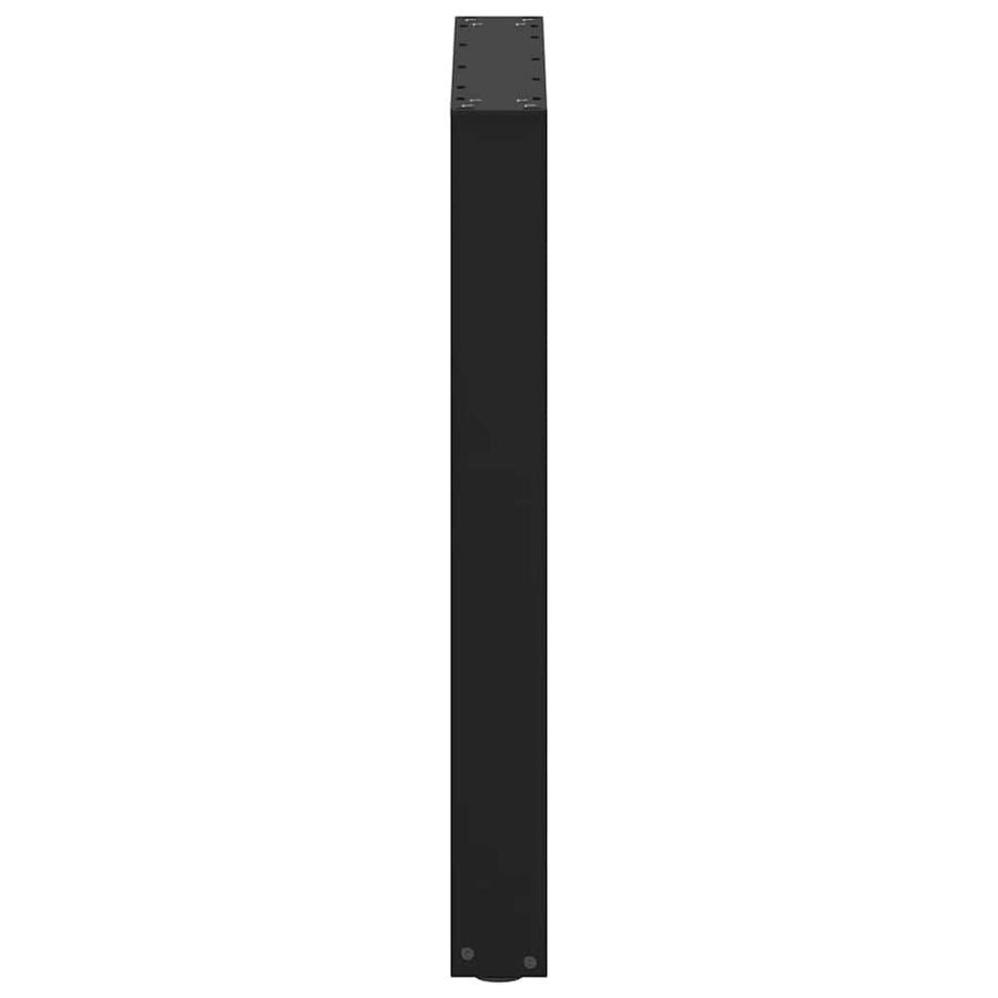 Salontafelpoten 2 st U-vormig 70x(72-73) cm staal zwart
