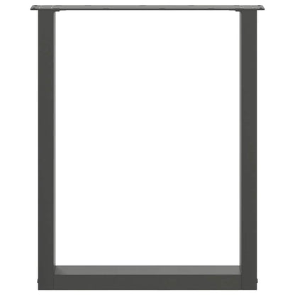 Salontafelpoten 2 st U-vormig 70x(72-73) cm staal antraciet