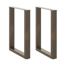 Eettafelpoten U-Vormig Staal Naturel 2 70 x (72-73) cm