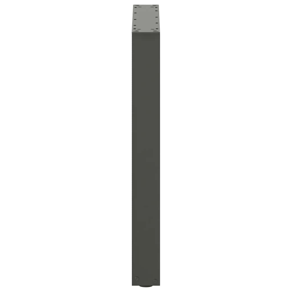 Eettafelpoten U-Vormig Staal Naturel 2 70 x (72-73) cm