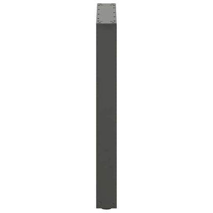 Eettafelpoten U-Vormig Staal Naturel 2 70 x (72-73) cm