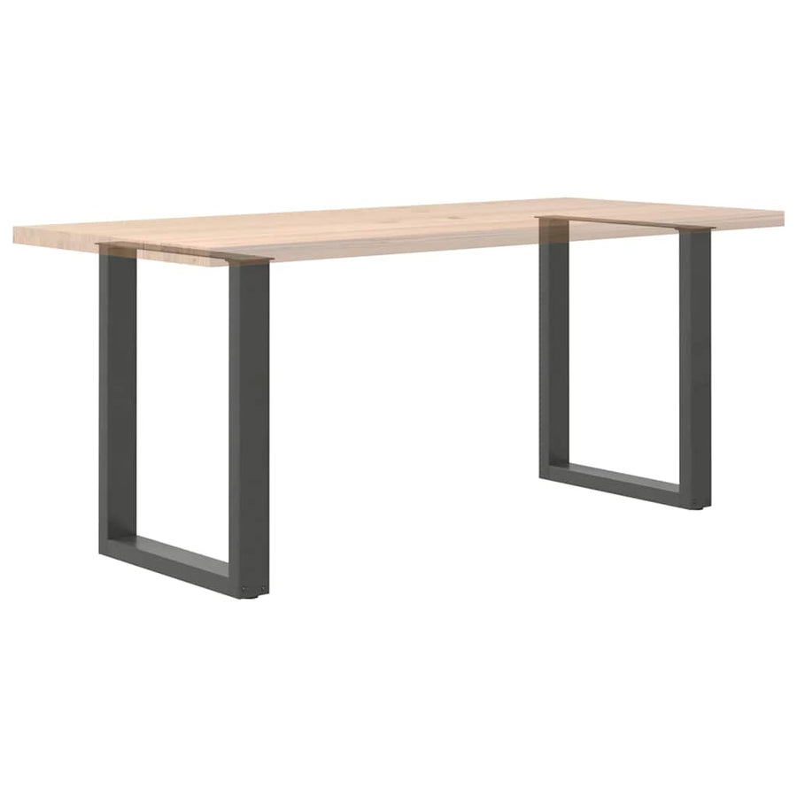 Eettafelpoten U-Vormig Staal Naturel 2 70 x (72-73) cm