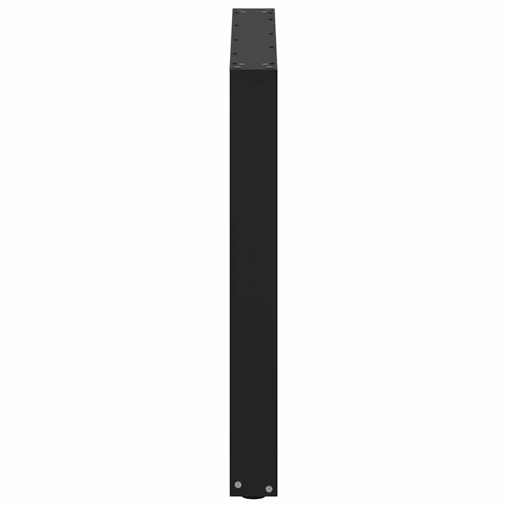 Salontafelpoten 2 st U-vormig 80x(72-73) cm staal zwart