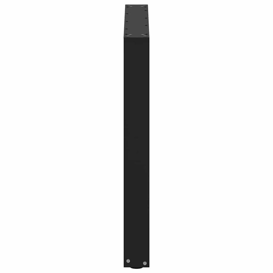 Salontafelpoten 2 st U-vormig 80x(72-73) cm staal zwart