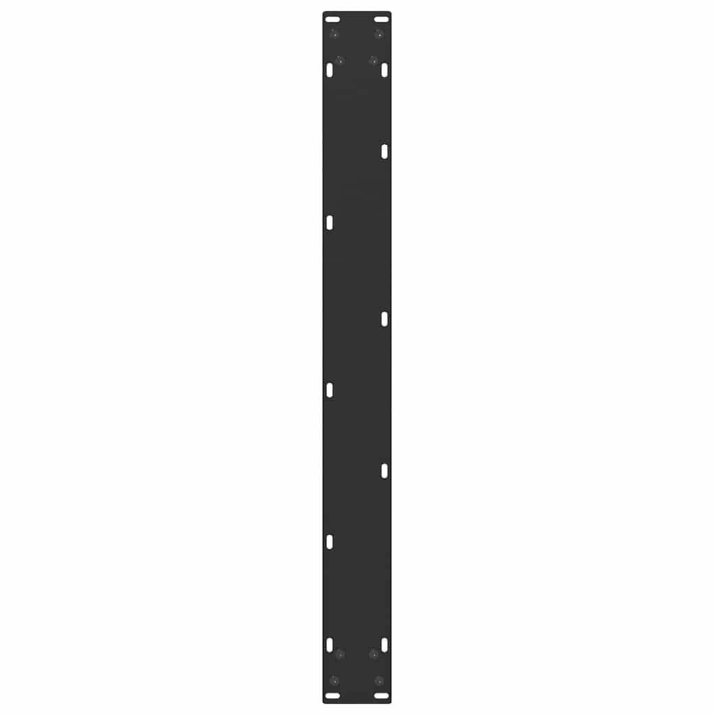 Salontafelpoten 2 st U-vormig 80x(72-73) cm staal zwart