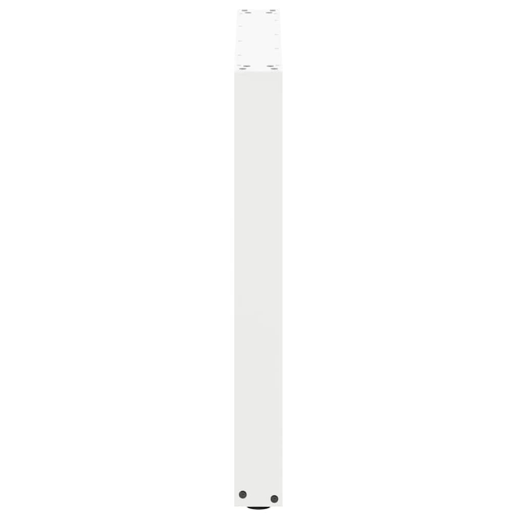 Eettafelpoten 2 st U-vormig 80x(72-73) cm staal wit