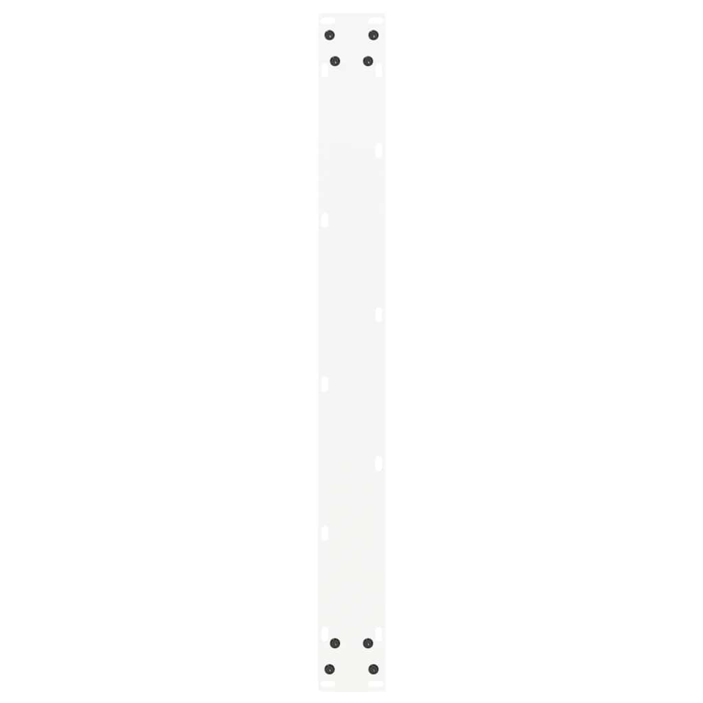 Eettafelpoten 2 st U-vormig 80x(72-73) cm staal wit