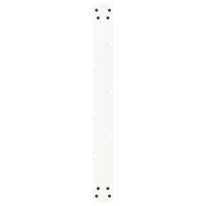 Eettafelpoten 2 st U-vormig 80x(72-73) cm staal wit