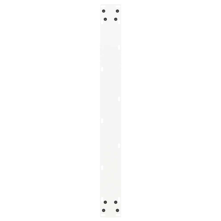 Eettafelpoten 2 st U-vormig 80x(72-73) cm staal wit