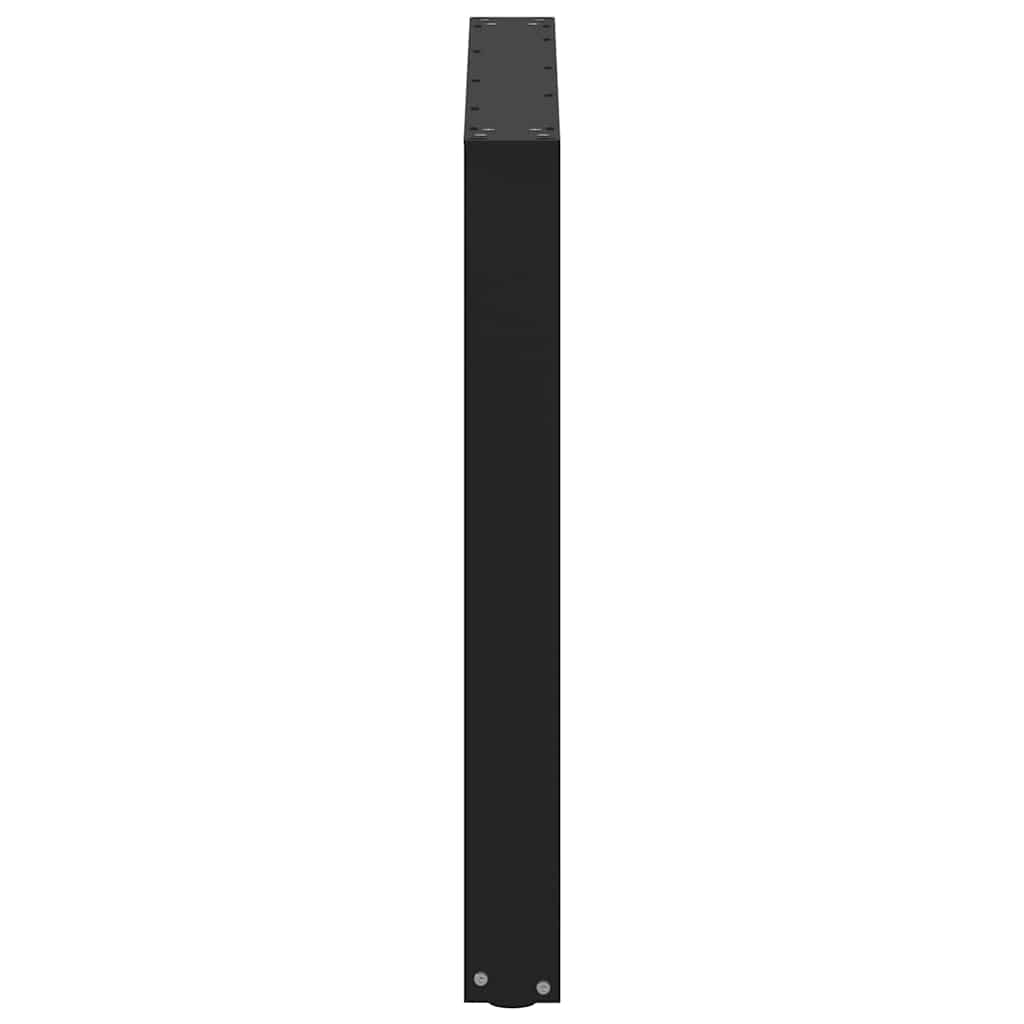 Salontafelpoten 2 st U-vormig 90x(72-73) cm staal zwart