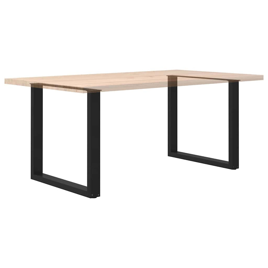 Salontafelpoten 2 st U-vormig 90x(72-73) cm staal zwart