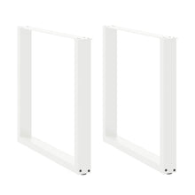 Salontafelpoten 2 st U-vormig 90x(72-73) cm staal wit