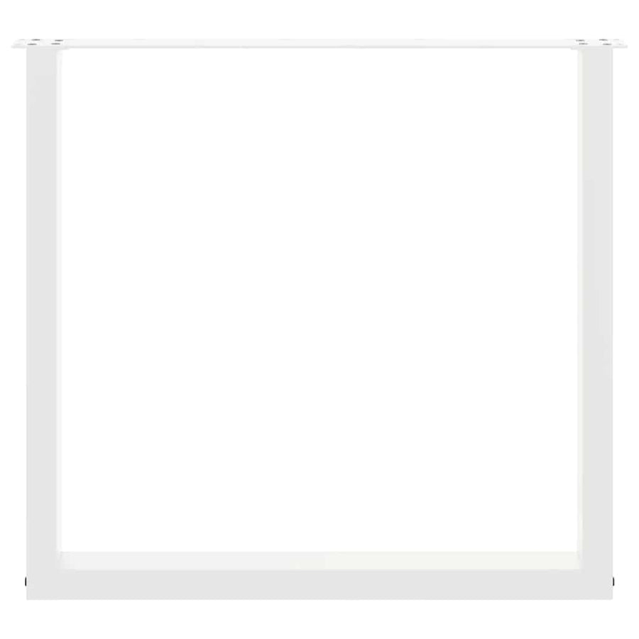 Salontafelpoten 2 st U-vormig 90x(72-73) cm staal wit
