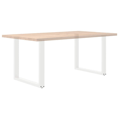 Salontafelpoten 2 st U-vormig 90x(72-73) cm staal wit