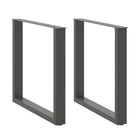 Dining table legs 2 pcs U-shaped 90x(72-73) cm steel anthracite
