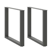 Dining table legs 2 pcs U-shaped 90x(72-73) cm steel anthracite