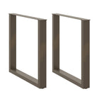 Dining table legs 2 pcs U-shaped 90x(72-73) cm steel natural
