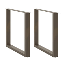 Eettafelpoten U-Vormig Staal Naturel 2 90 x (72-73) cm