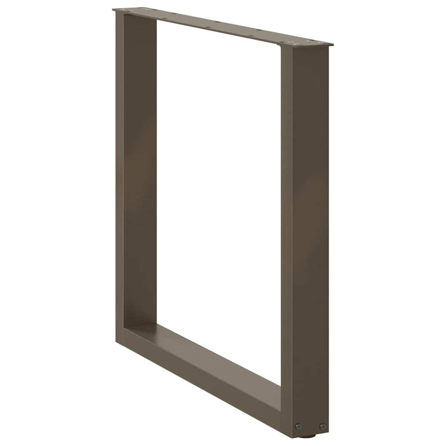 Eettafelpoten U-Vormig Staal Naturel 2 90 x (72-73) cm