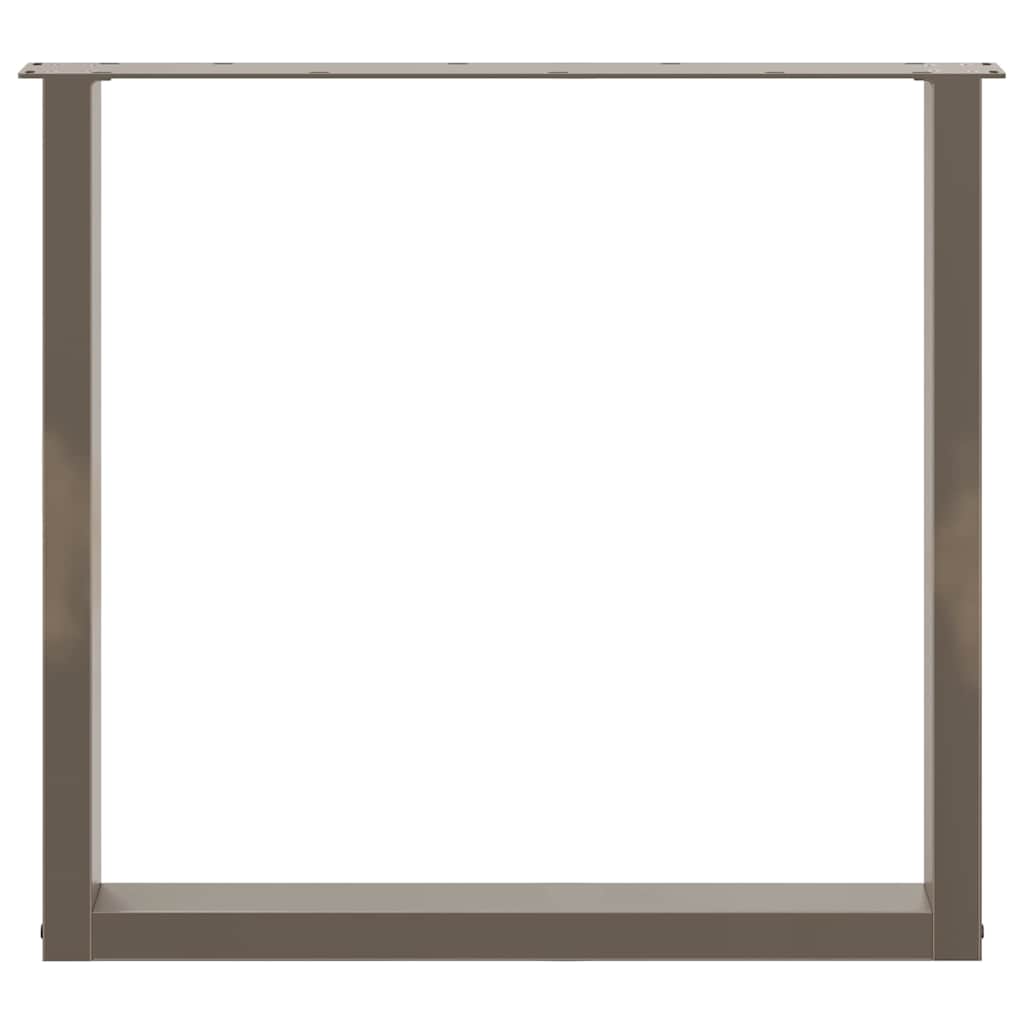 Eettafelpoten U-Vormig Staal Naturel 2 90 x (72-73) cm