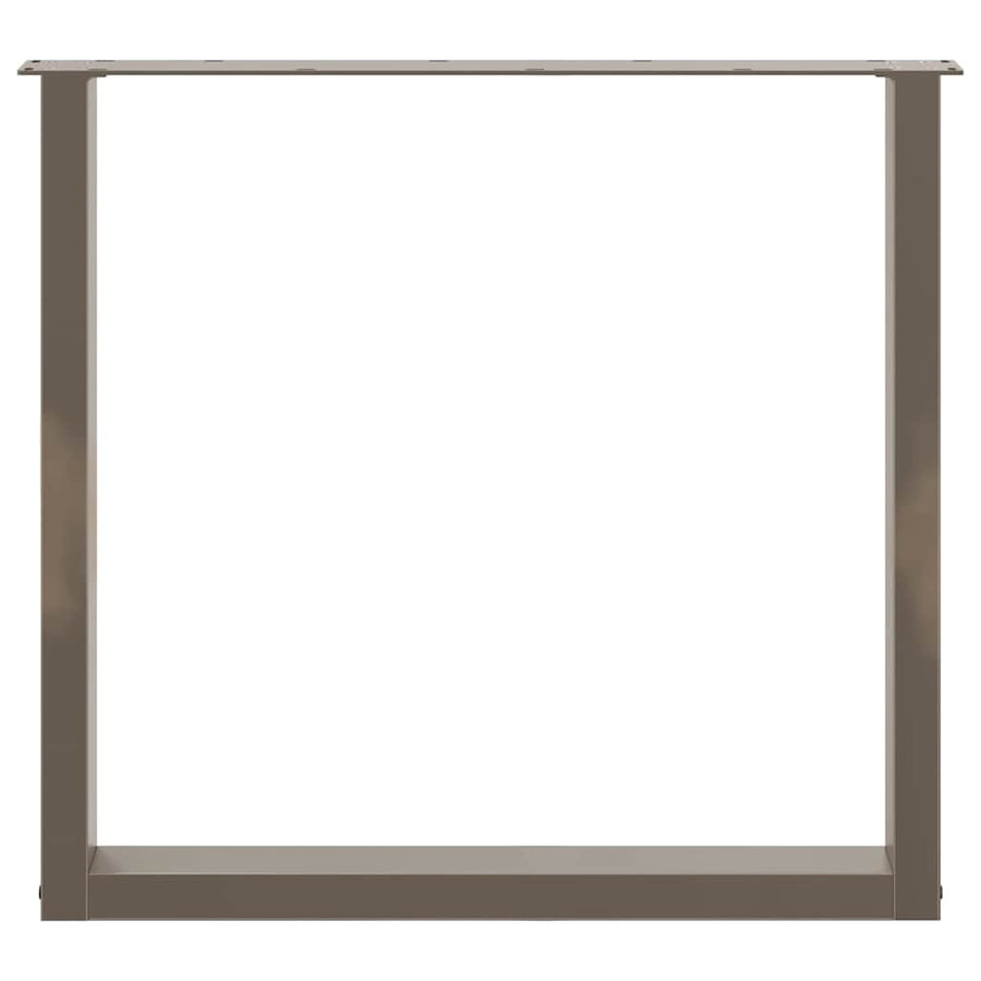 Eettafelpoten U-Vormig Staal Naturel 2 90 x (72-73) cm