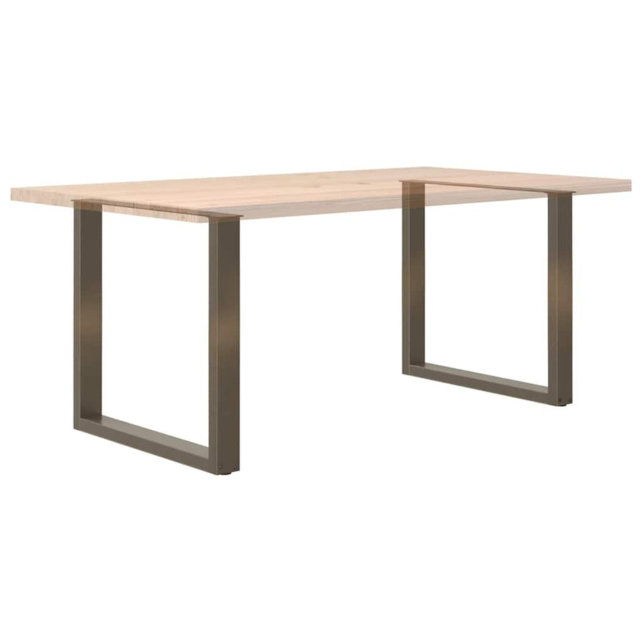 Eettafelpoten U-Vormig Staal Naturel 2 90 x (72-73) cm
